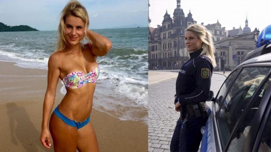 Fotos hot: la policía alemana que se convirtió en la sensación de Instagram