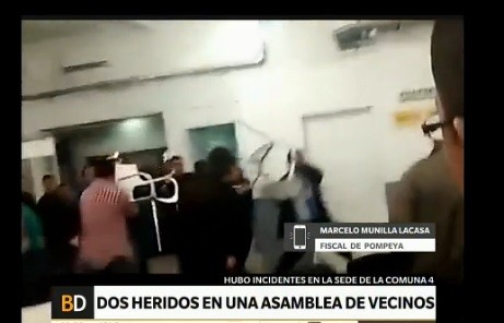 Fiscal analiza "filmación" tras los violentos incidentes en la reunión de la Comuna 4