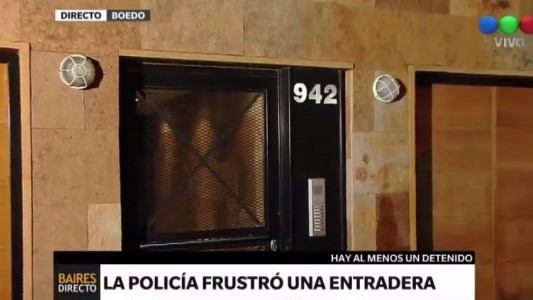Los vecinos y la policía impidieron una entradera en Boedo
