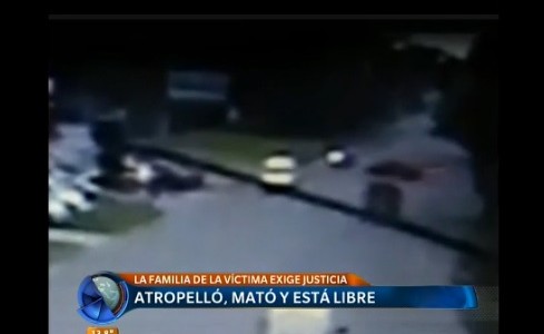 Atropelló, mató y está libre