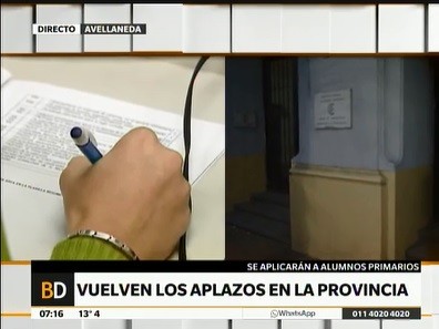 Vuelven los aplazos en los boletines de las escuelas bonaerenses