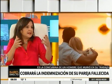 Cobró la indemnización de su pareja fallecida