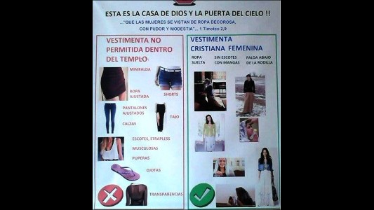Polémico: un cura prohíbe a las mujeres ir a su iglesia con jeans ajustados o calzas