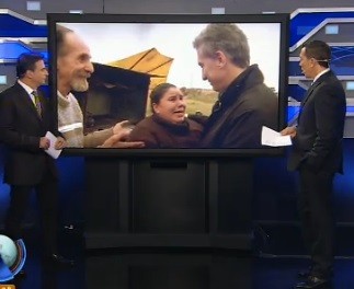 El encuentro de Macri con el vendedor ambulante