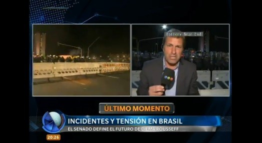 Incidentes y tensión en Brasil