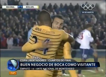 Boca empató con Nacional en Uruguay