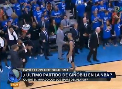 ¿Ultimo partido de Ginóbili en la NBA?
