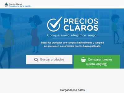 Está disponible el programa de Precios Claros