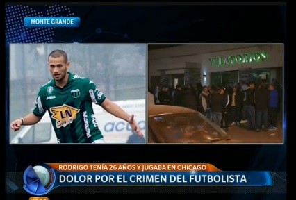 Dolor por el crimen del futbolista