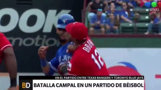 Batalla campal en un partido de béisbol