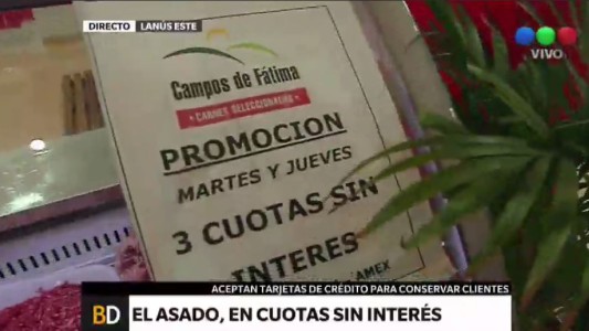 El asado, en cuotas