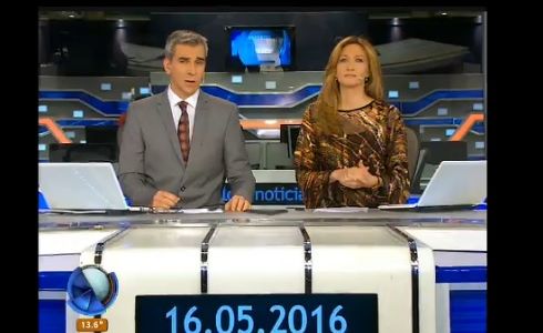 Telefe Noticias a las 13 / Bloque 1 / 16/05/2016