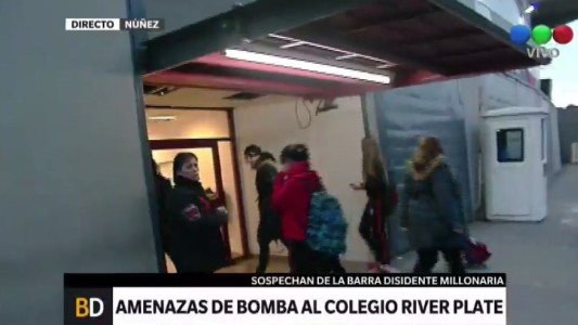 Amenazas al colegio del club River Plate