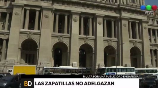 Multa porque las zapatillas no adelgazan