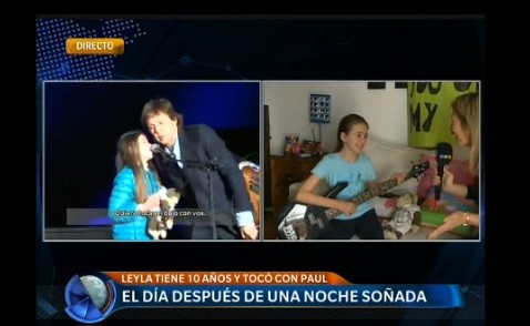 Leyla, el día después de tocar con Paul McCartney: "Sentí vergüenza pero estuvo bueno"