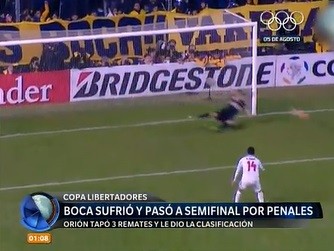 Orión le dió a Boca el pase a semifinales en los penales