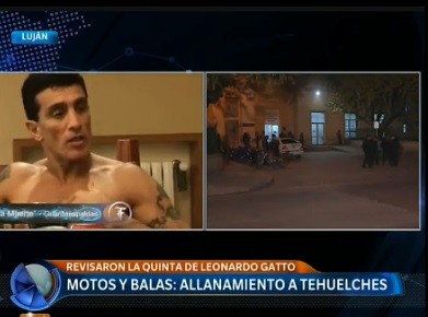 Motos y balas: allanamientos a los Tehuelches