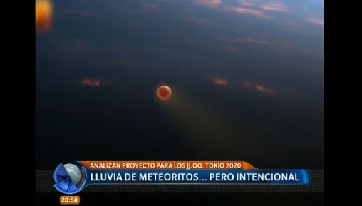 Lluvia de meteoritos... pero intencional