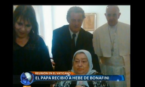 El Papa recibió a Hebe de Bonafini