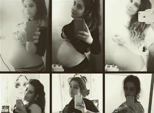 Juana Repetto, feliz con su panza