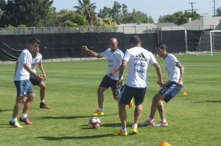 La Selección realizó su primer entrenamiento en Estados Unidos