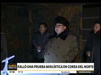 Falló una prueba misilística en Corea del Norte
