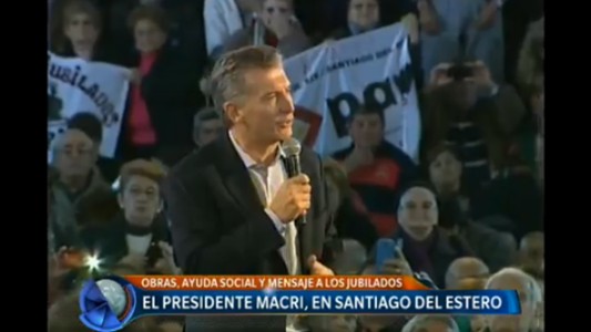 El presidente Macri, en Santiago del Estero