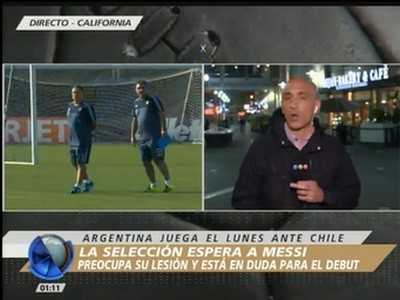 Messi evoluciona bien de su golpe y se suma el viernes a la selección