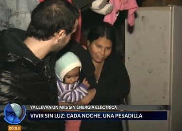 Vivir sin luz: cada noche una pesadilla