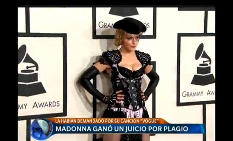 Madonna ganó un juicio por plagio