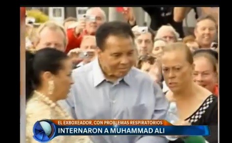 Internaron de urgencia a Muhammad Ali