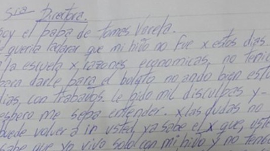 La carta de un papá que no tiene dinero para pagar el boleto estudiantil de su hijo