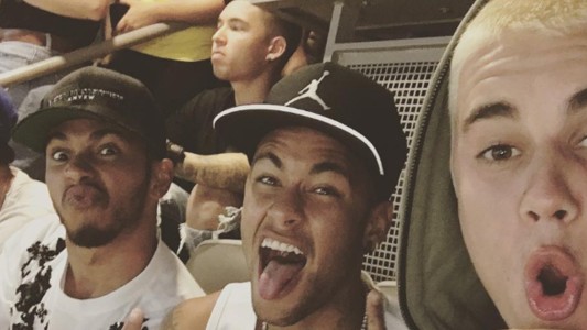 La selfie viral de la Copa América: Neymar, Justin Bieber y Hamilton