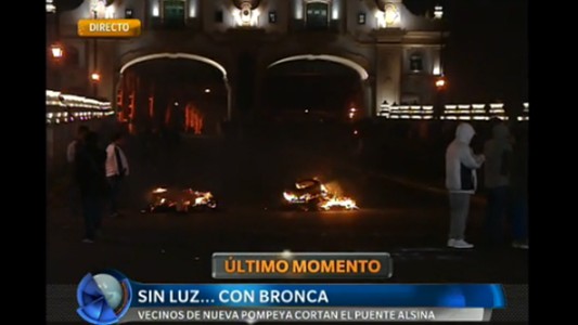 Sin luz... con bronca