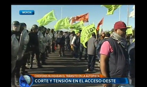 Corte en el Acceso Oeste