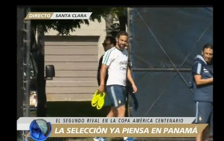 Entrenamiento distendido de Argentina antes de viajar a Chicago