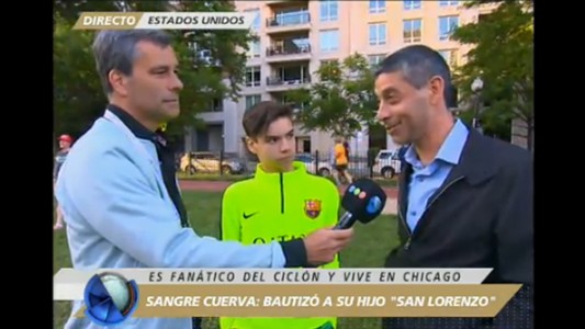 Sangre cuerva: bautizó a su hijo "San Lorenzo"