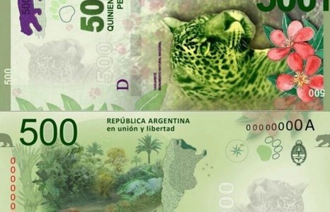 Se vienen los billetes de 500 pesos con el yaguareté