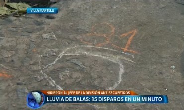 Lluvia de balas: 85 disparos en un minuto