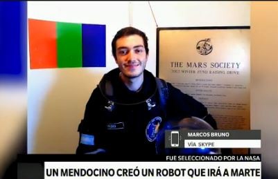 El joven que construyó un robot que la NASA podría usar en Marte