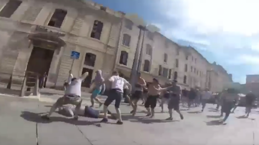 Eurocopa: el hincha ruso que grabó la pelea con los hooligans con una GoPro