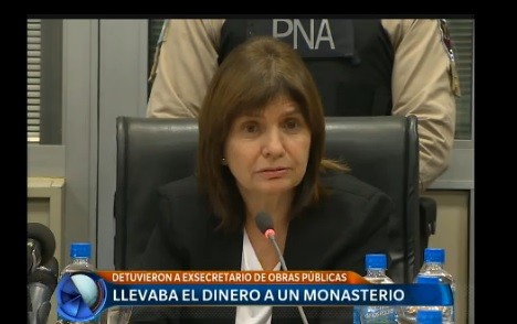 Patricia Bullrich: "Enterrar bolsos es evidentemente un modus operandi"