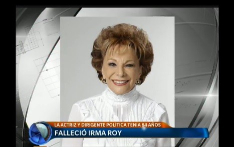 Murió Irma Roy