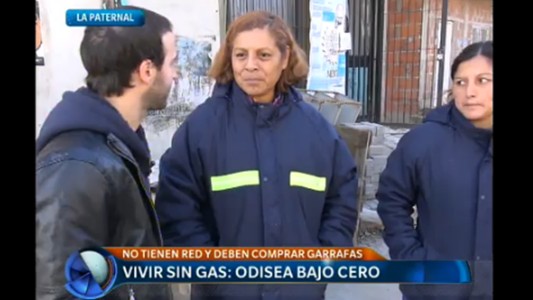 Vivir sin gas: odisea bajo cero
