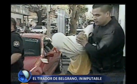 Confirmaron que "el tirador de Belgrano" es inimputable