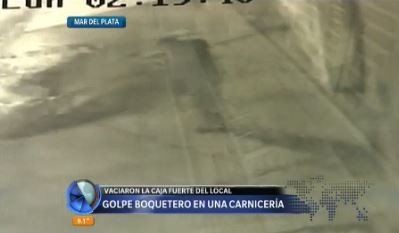Golpe boquetero en una carnicería de Mar del Plata
