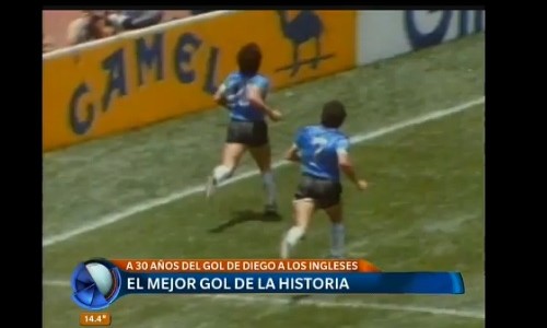 A 30 años del mejor gol de la historia