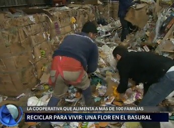 Reciclar para vivir: una flor en el basural