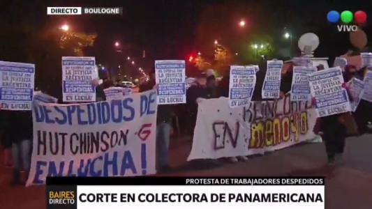 Trabajadores despedidos cortan colectora de Panamericana