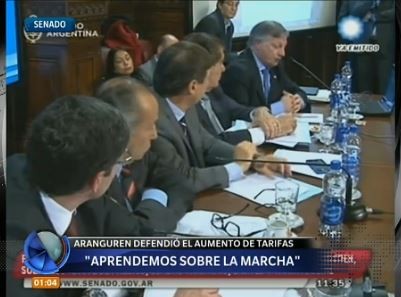 Aranguren defendió el aumento de tarifas